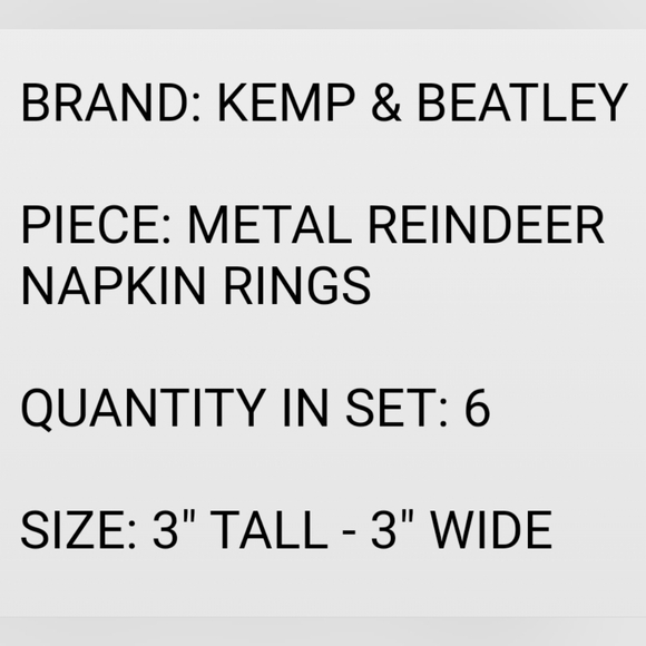 Reindeer Napkin Rings - Picture 6 of 6